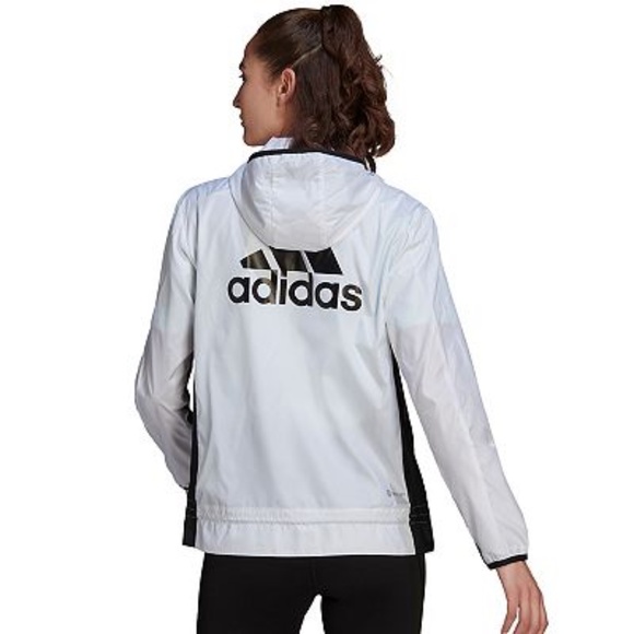Women's adidas Marathon 3-Stripes Track Jacket - Picture 2 of 3